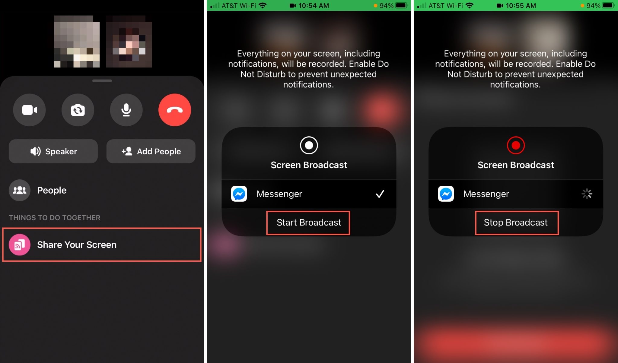 Screenshare Message How to Share Screen in Messenger?