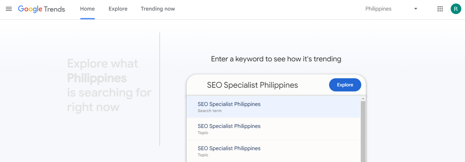 Google Trends Philippines for SEO Success